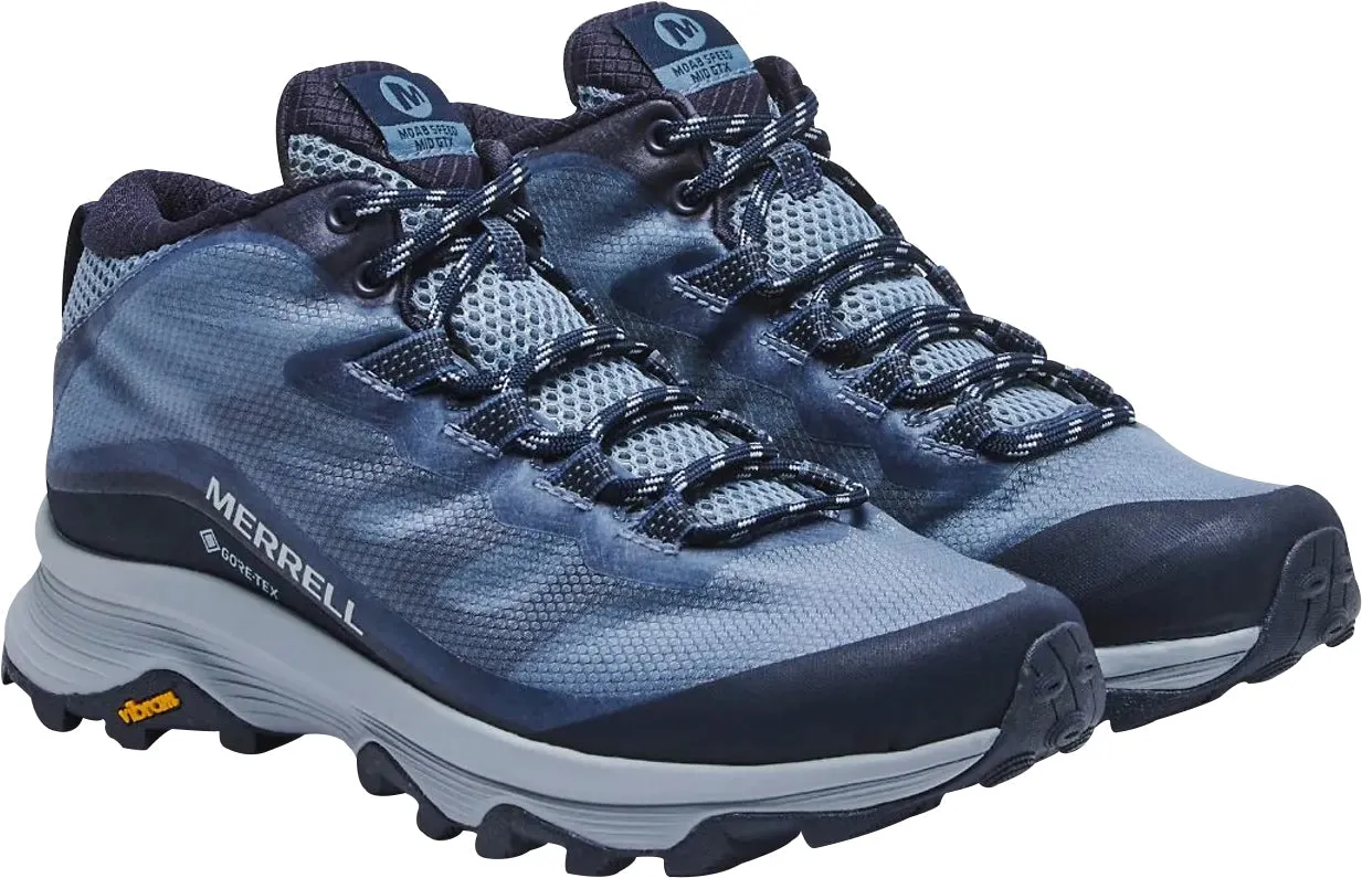 Merrell Moab Speed Mid GORE-TEX Womens Walking Boots - Navy