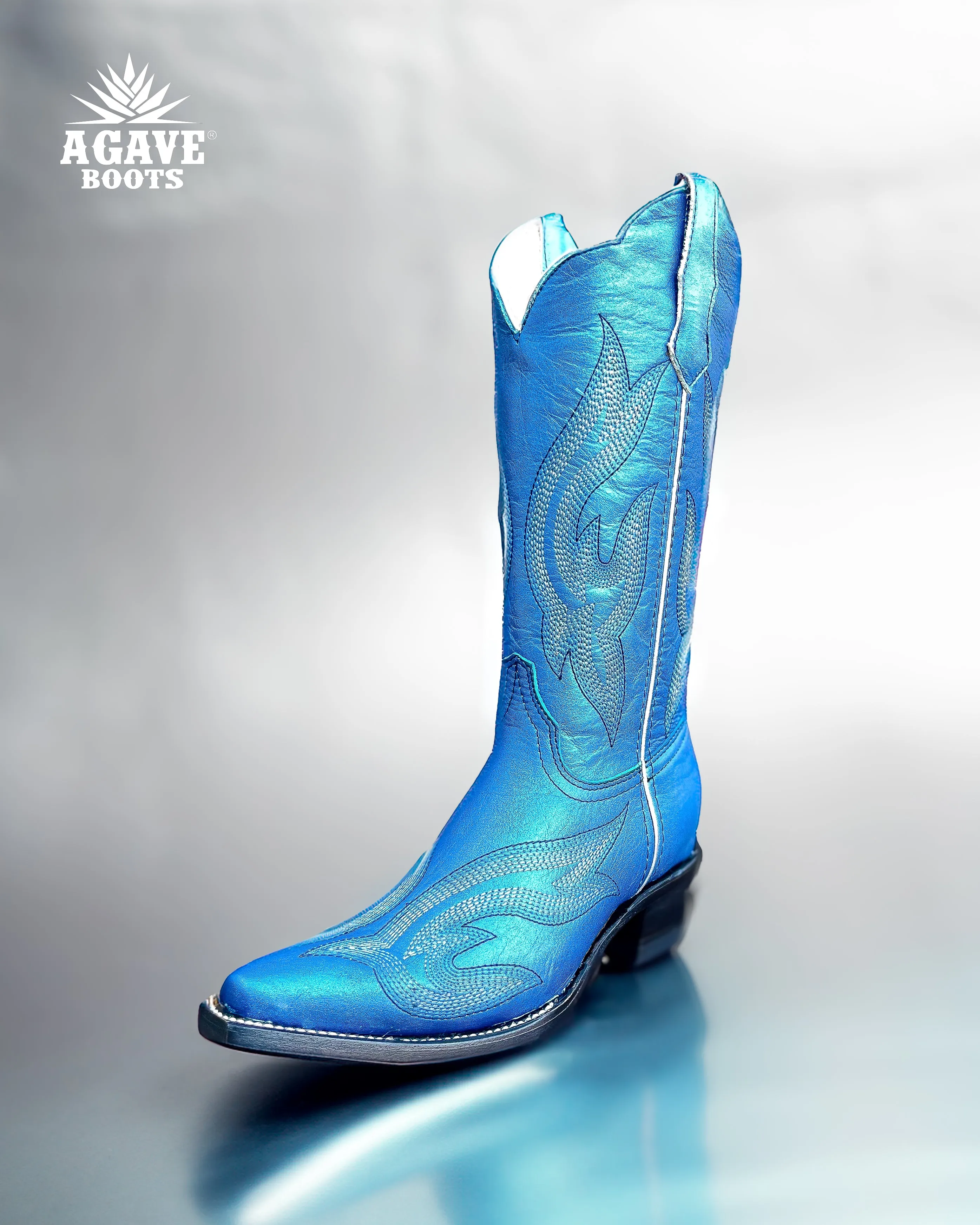 METALLIC BLUE | WOMEN COWBOY BOOTS