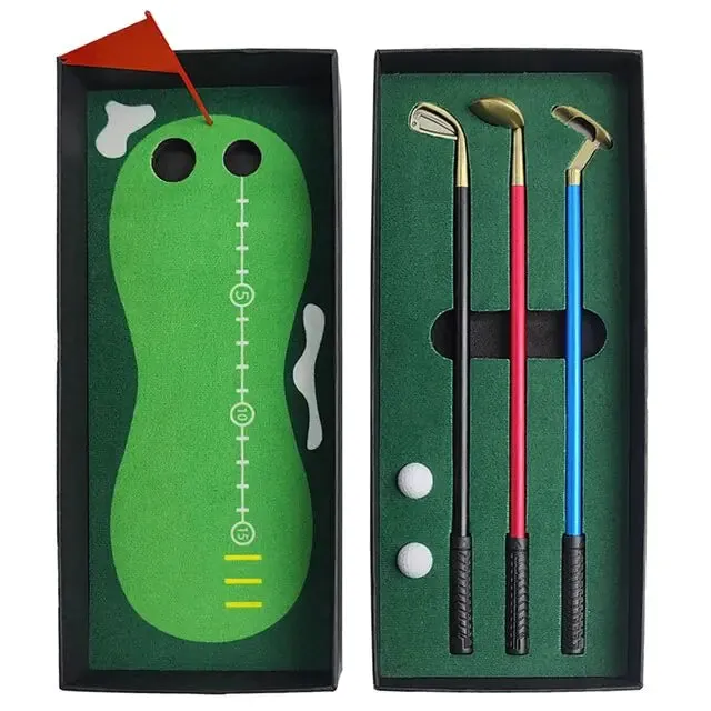 Mini Golf Game Set with High-Quality Golf Training Pad