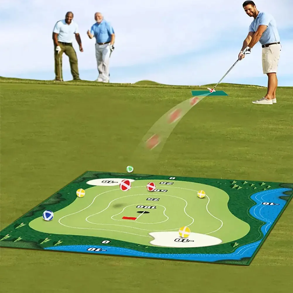 Mini Golf Game Set with High-Quality Golf Training Pad