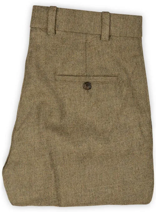 Naples Melange Brown Tweed Pants