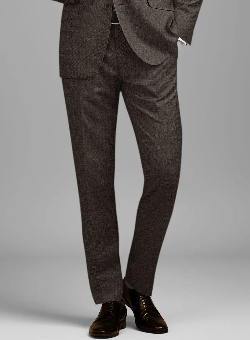 Napolean Sharkskin Brown Wool Pants