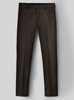 Napolean Sharkskin Brown Wool Pants