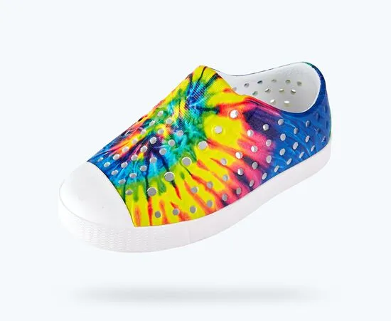 Native Jefferson Print - Shell White / Shell White / Neon Multi Tie Dye