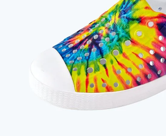 Native Jefferson Print - Shell White / Shell White / Neon Multi Tie Dye