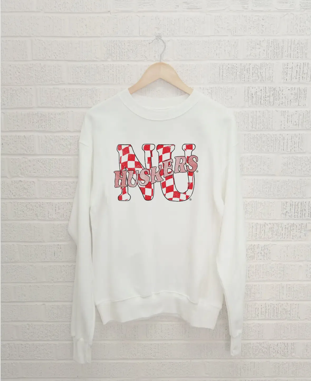 Nebraska Huskers Twisted Check Sweatshirt