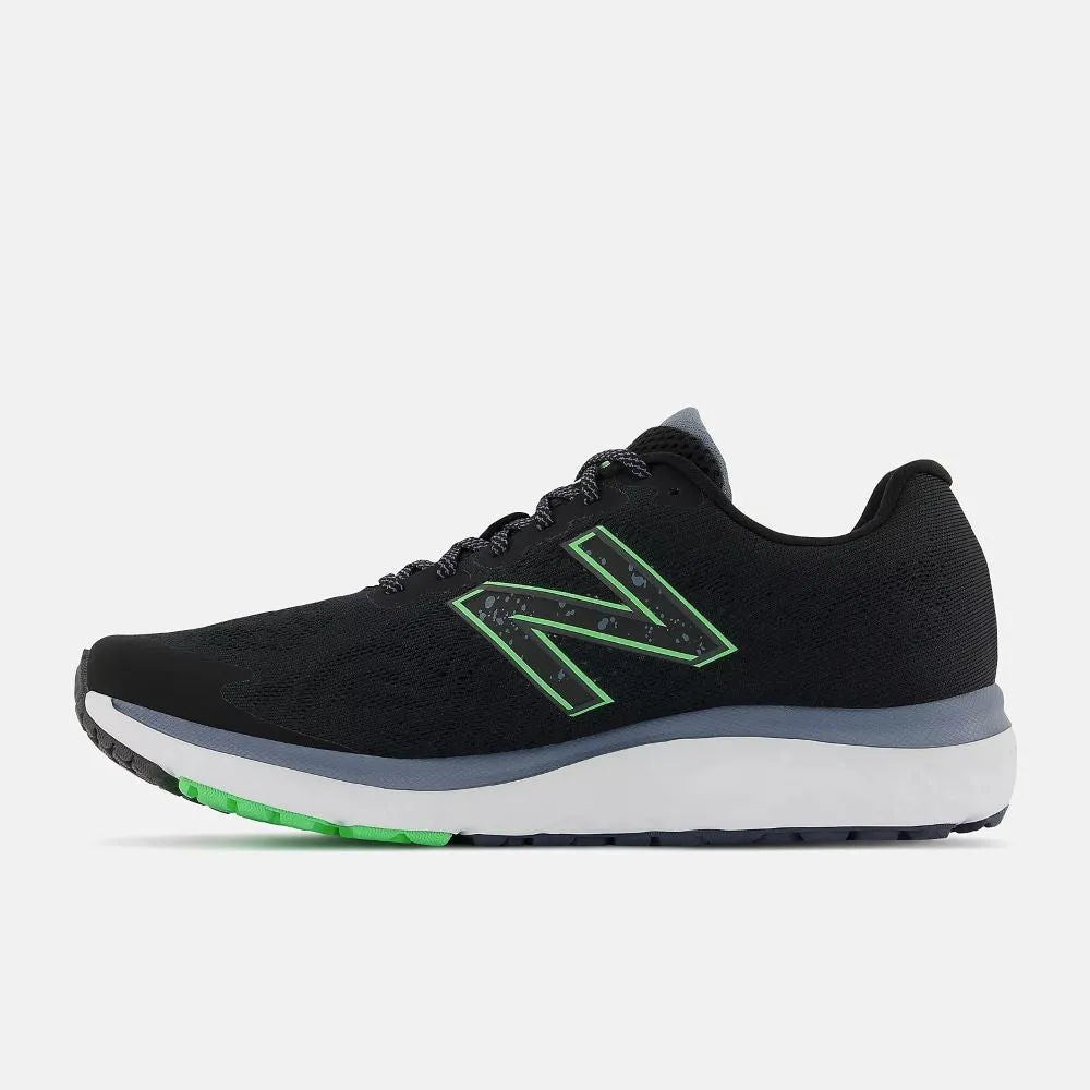 'New Balance' Men's Fresh Foam 680v7 - Black / Vibrant Spring