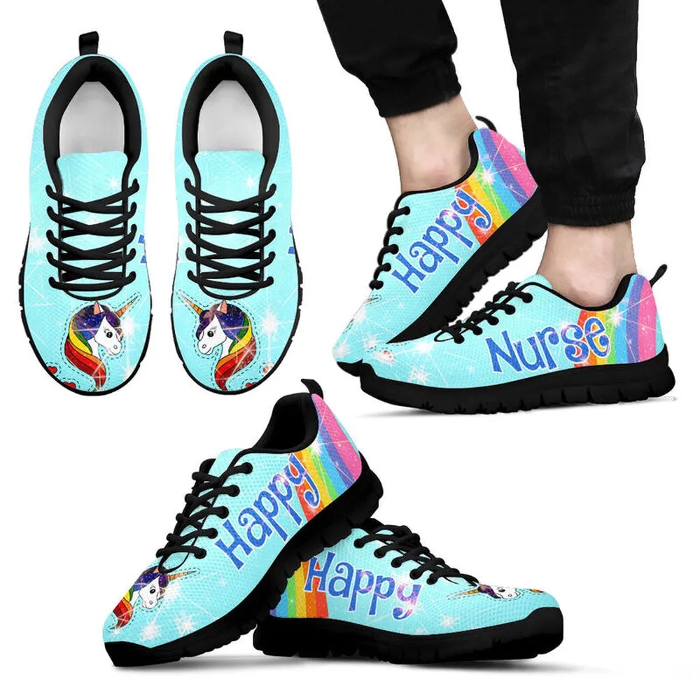 Nurse Sneaker, Nurse Happy Unicorn Sneakers, Best Shoes For Nurses