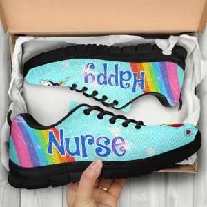 Nurse Sneaker, Nurse Happy Unicorn Sneakers, Best Shoes For Nurses