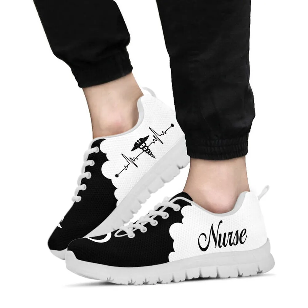 Nurse Sneaker, Nurse Heartbeat Sneaker Shoes, Best Shoes For Nurses