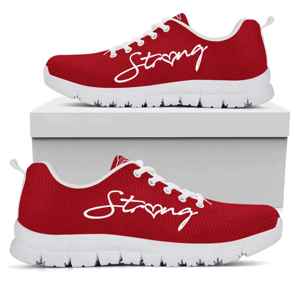 Nurse Sneaker, Nurse Strong Red Sneakers Shoes, Best Shoes For Nurses