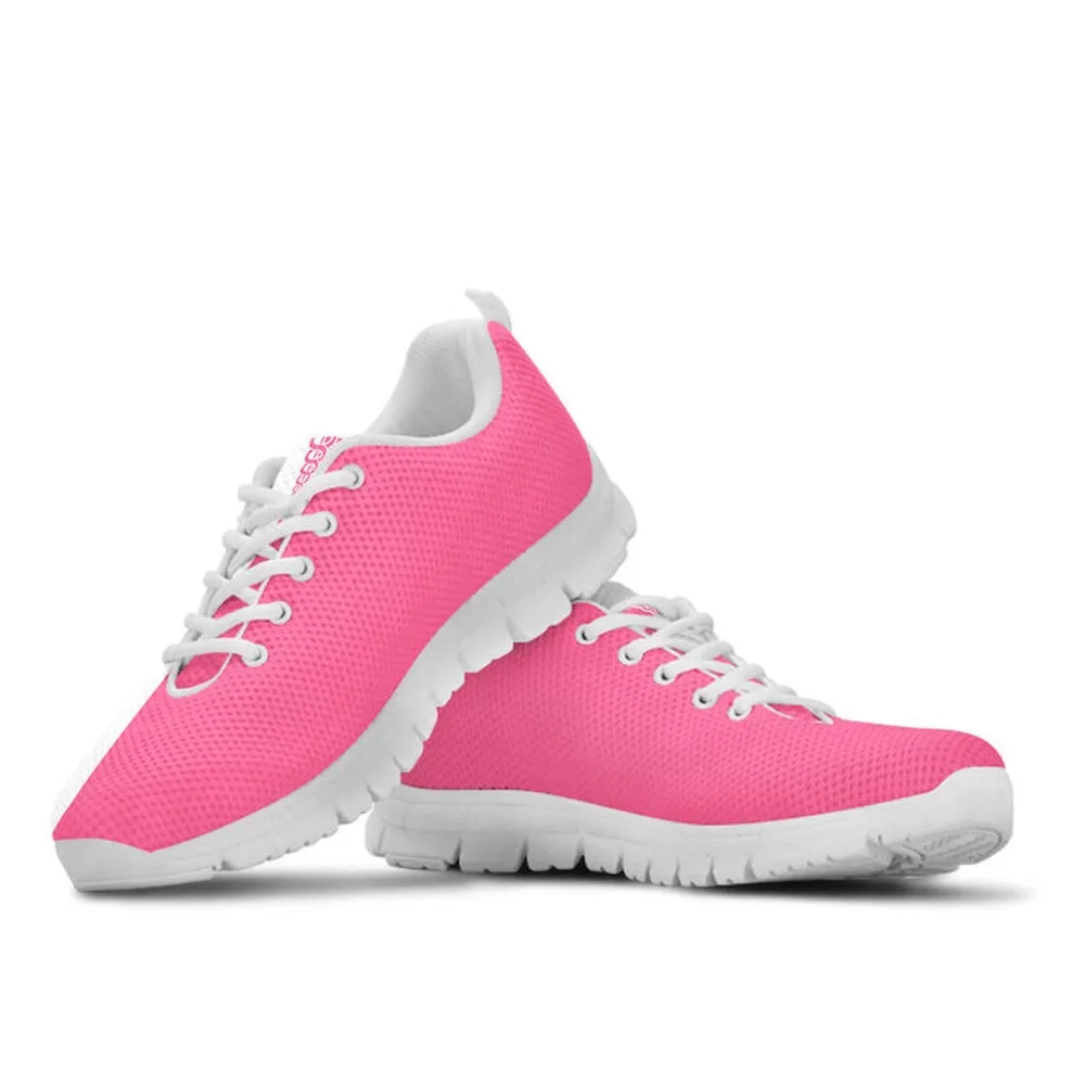 Nurse Sneaker, Nurse-Strong Symbol Pink White Sneakers, Best Shoes For Nurses