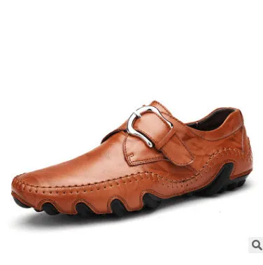 Octopus Leather Shoes Men's Casual Shoes England Handmade.