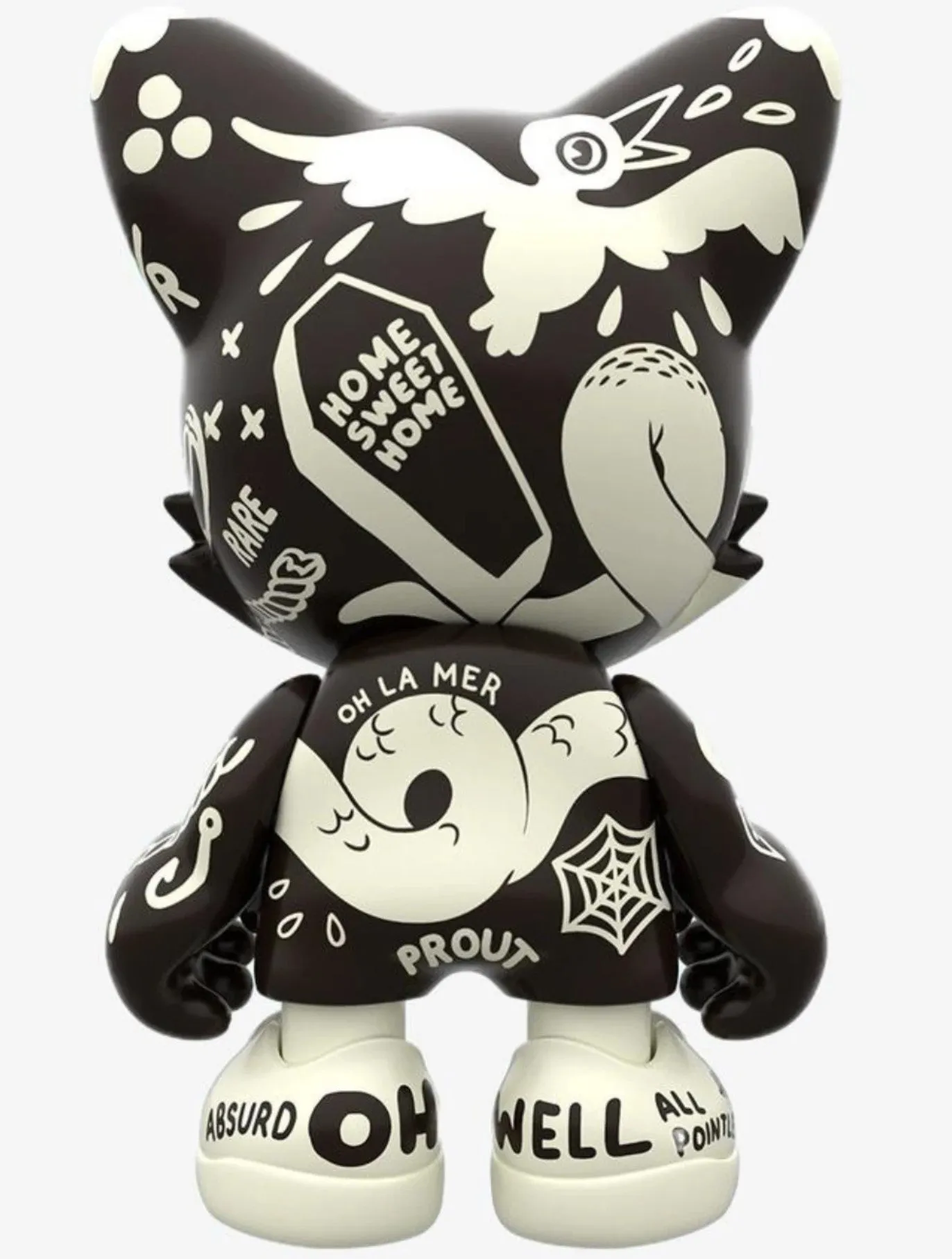 Oh-No BlackOut UberJanky Art Toy by McBess x SuperPlastic