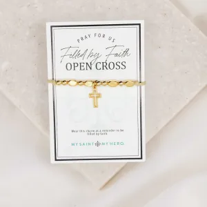 Open Cross Little Saints Bracelet