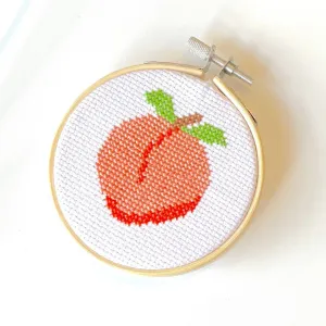 Peach Counted Cross Stitch Kit