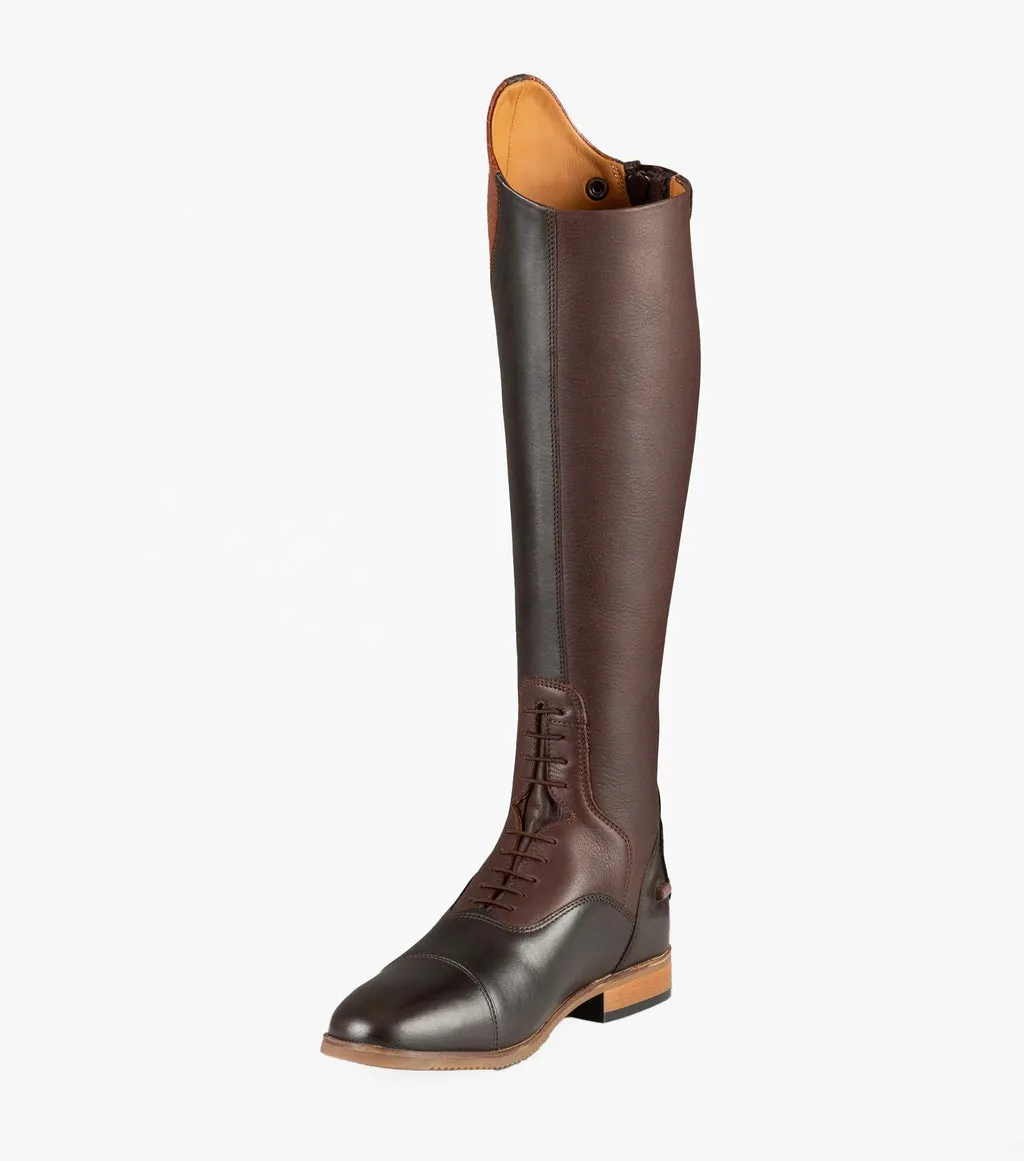 Premier Equine Passaggio Ladies Leather Field Tall Riding Boot Brown