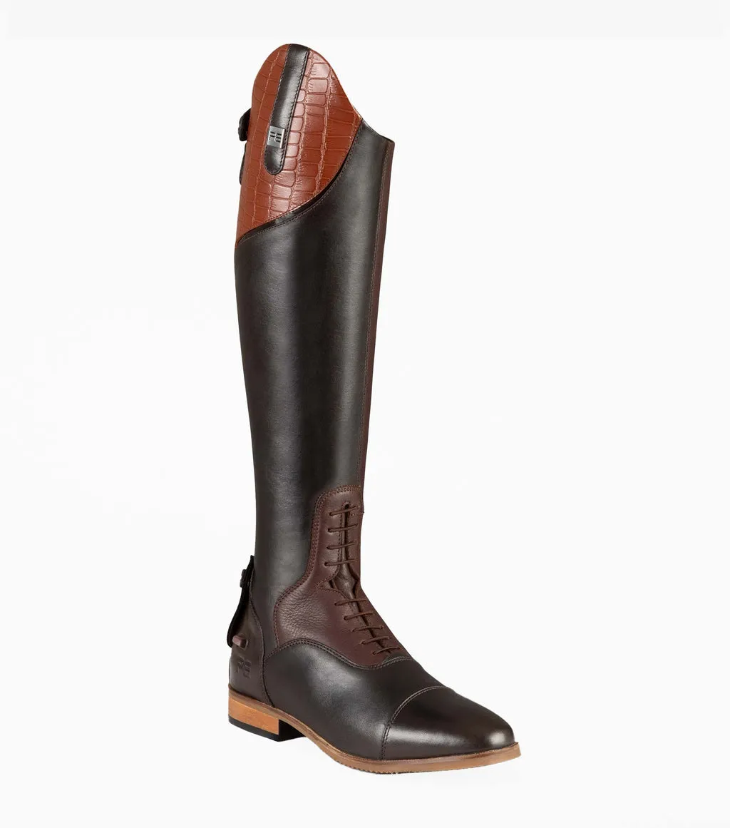 Premier Equine Passaggio Ladies Leather Field Tall Riding Boot Brown