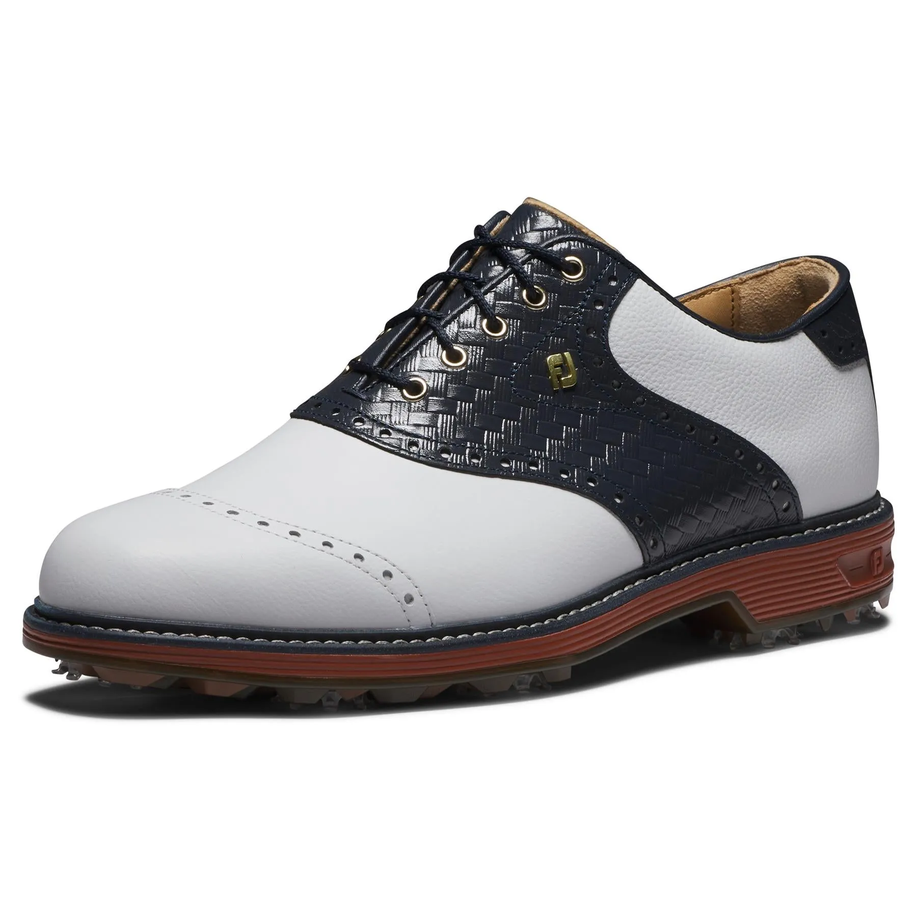 Premiere Series Wilcox Red Clay Golf Shoes White/Navy - 2024