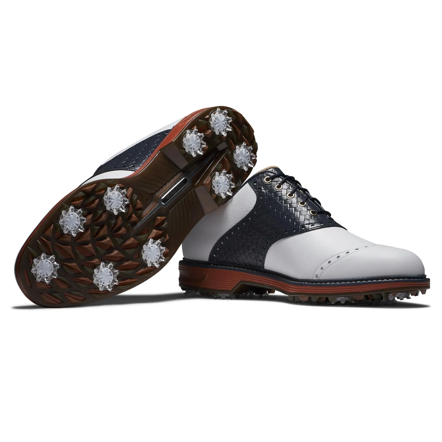 Premiere Series Wilcox Red Clay Golf Shoes White/Navy - 2024