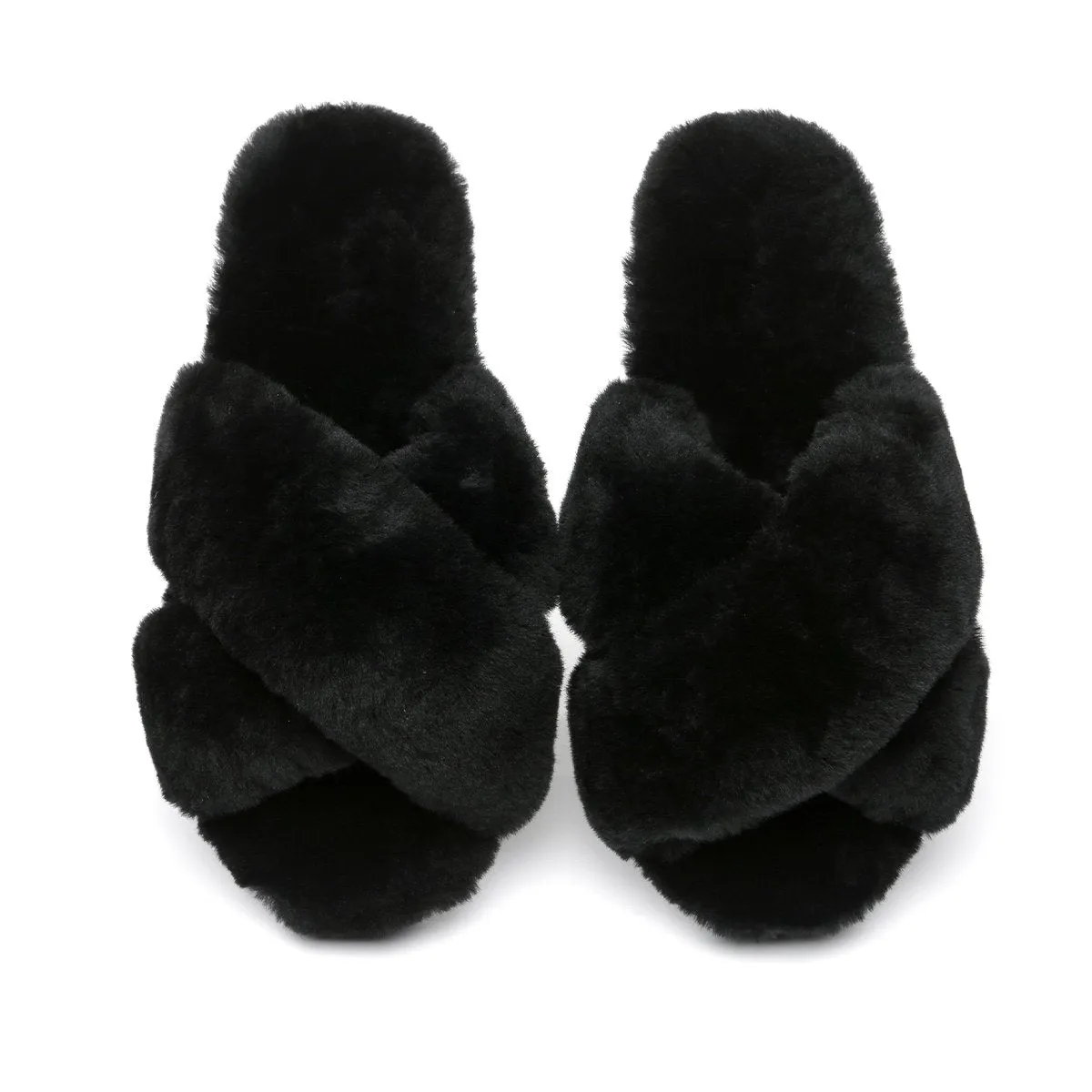 Premium Cross Fluff Ultra Comfort Sole UGG Slippers