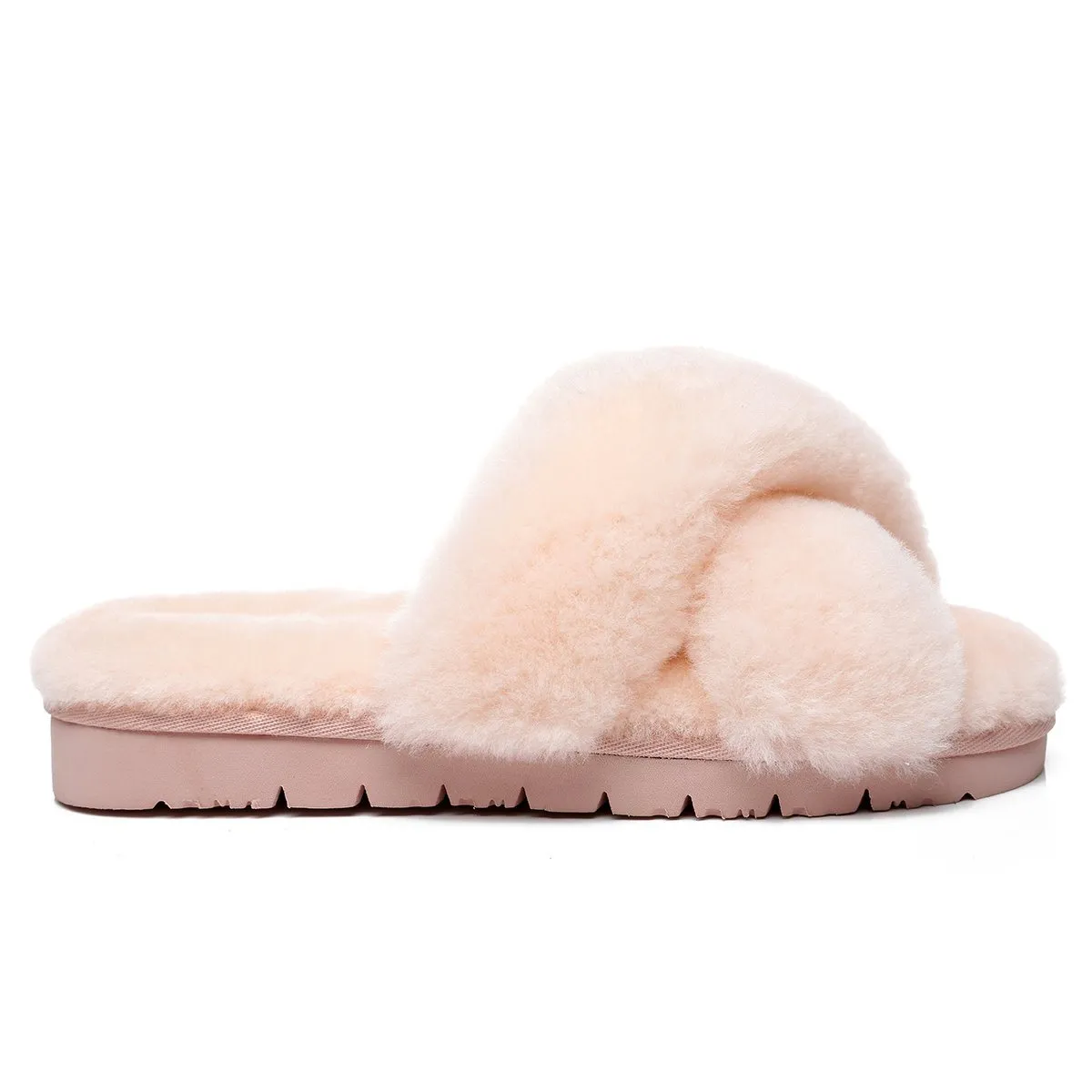 Premium Cross Fluff Ultra Comfort Sole UGG Slippers