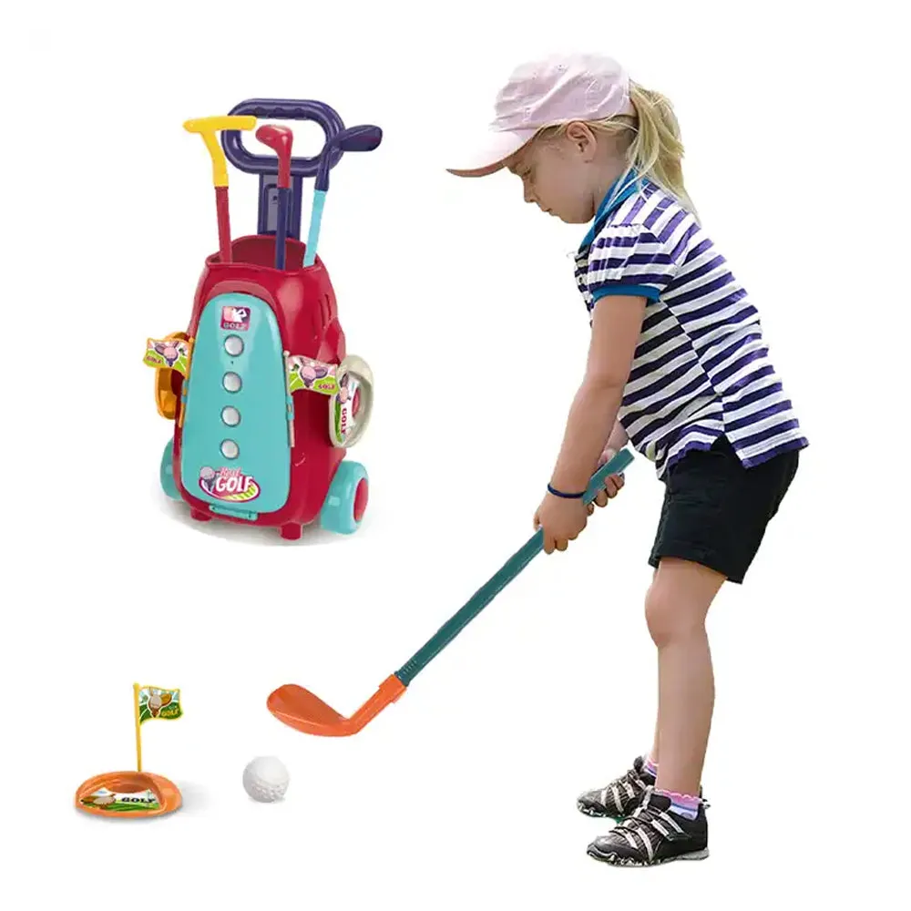 "Kids' Mini Golf Cart Toy Set - Indoor and Outdoor Sports