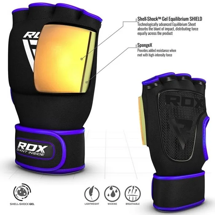 RDX X8 Boxing Inner Gel Glove with Wrist Strap