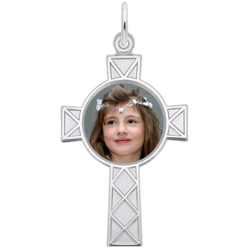 Rembrandt Charms - Celtic Cross Photoart Charm - 8622