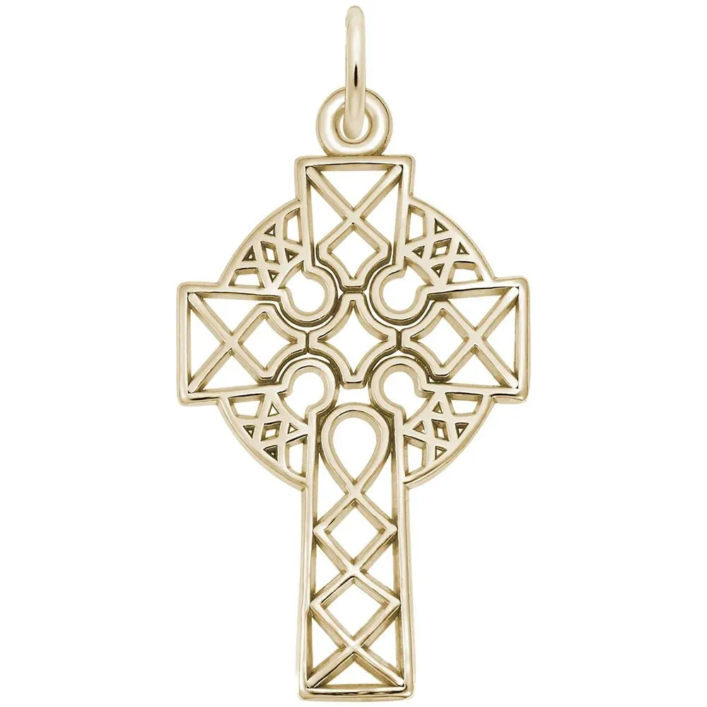 Rembrandt Charms - Ornate Celtic Cross Charm - 2364