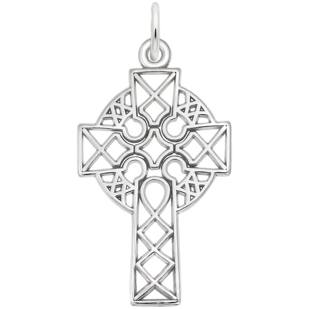 Rembrandt Charms - Ornate Celtic Cross Charm - 2364