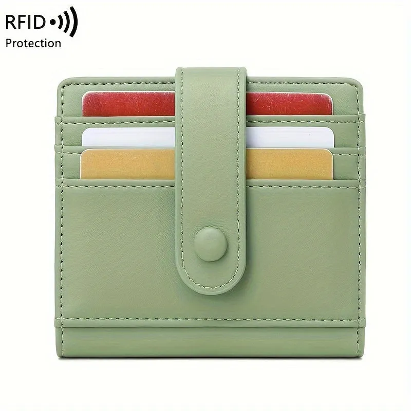 RFID-Safe, Lightweight Women's Wallet by CHARM INFINITE - Water-Resistant, Multi-Card Holder for Daily Commute, Snap Closure