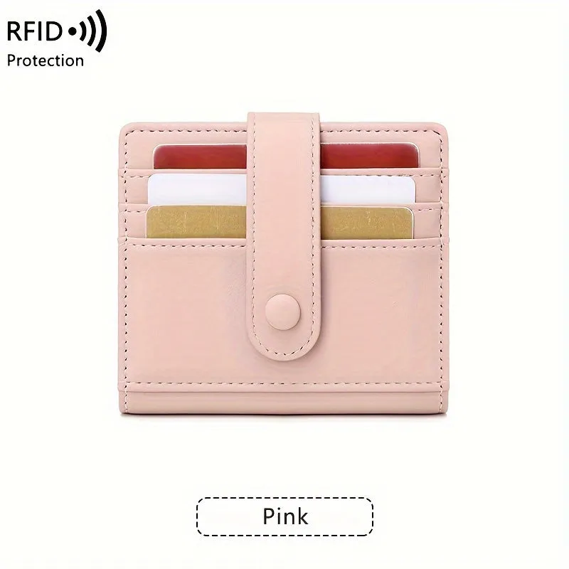 RFID-Safe, Lightweight Women's Wallet by CHARM INFINITE - Water-Resistant, Multi-Card Holder for Daily Commute, Snap Closure