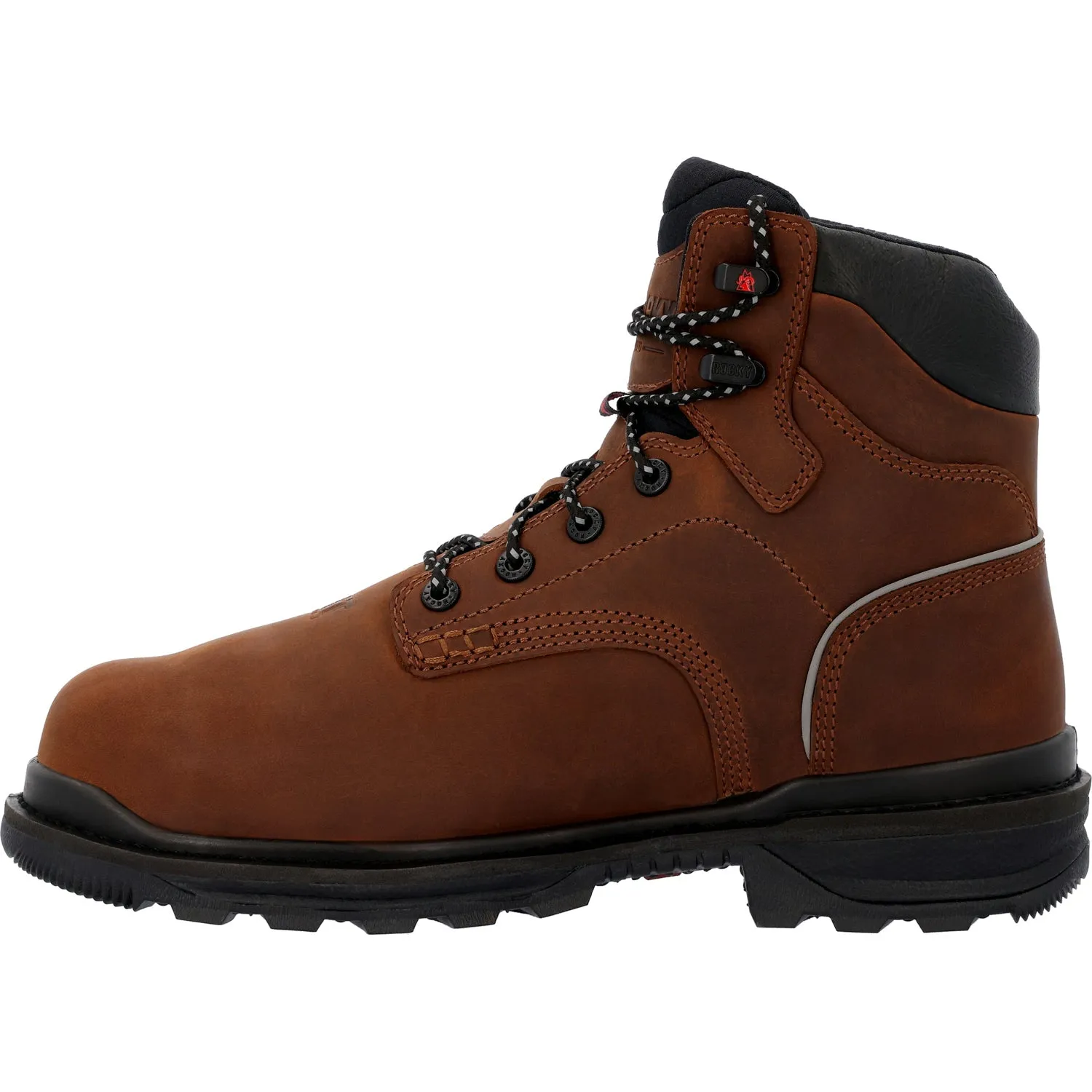 Rocky Mens Rams CT MetGuard Crazy Horse Leather Work Boots