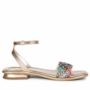 Saint Catalina Multi Leather Flat Sandal