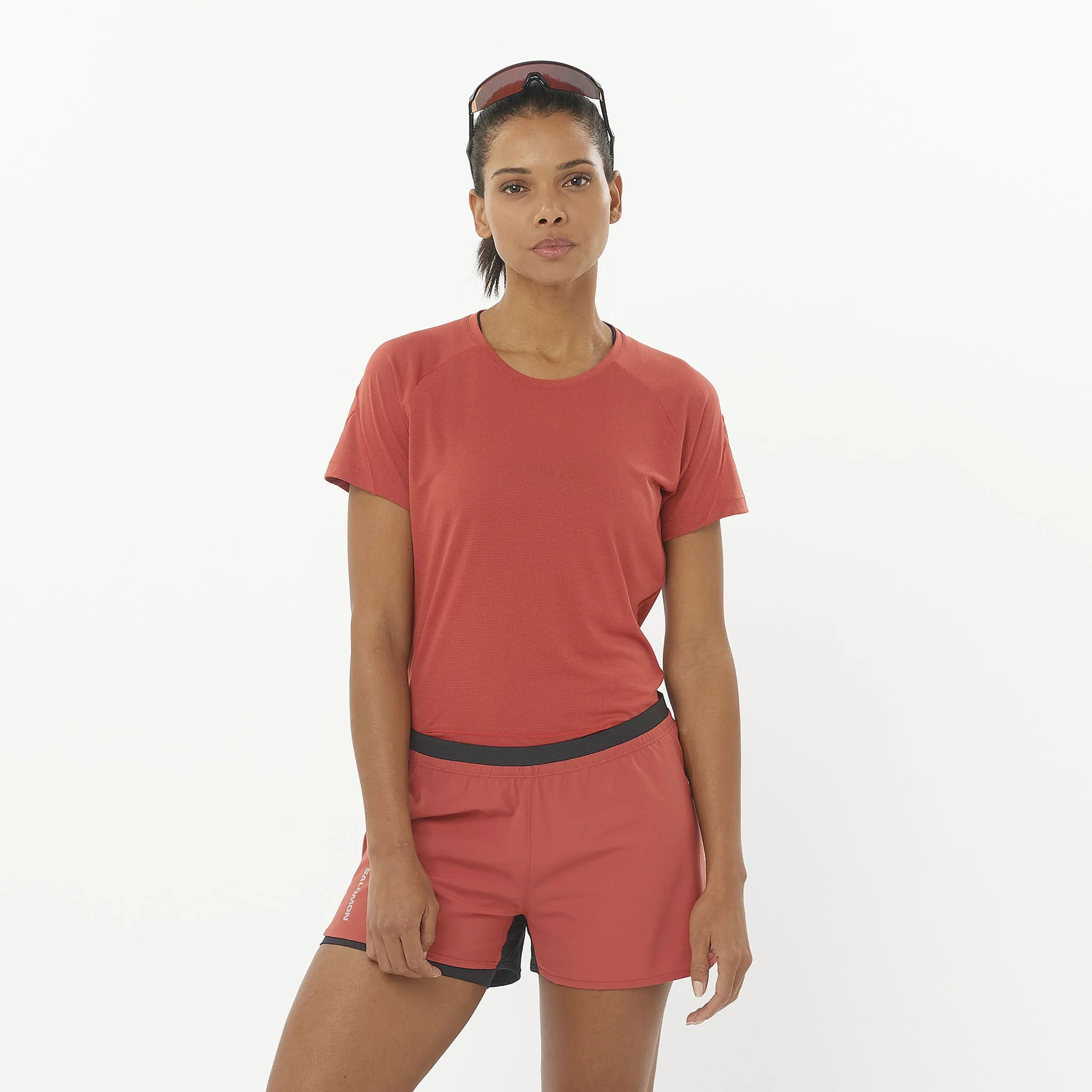 Salomon | Women's Cross Run Short Sleeve T-Shirt - Tandoori Spice