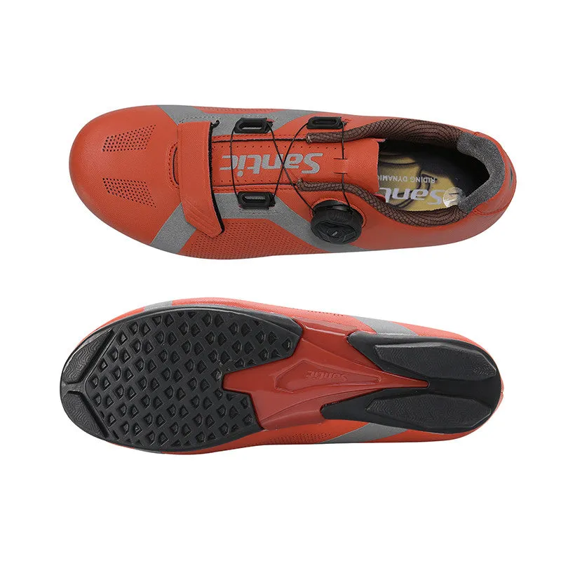 Santic Apollo 2.0 Red Men Lockless Cycling Shoes Cleats not Compatible