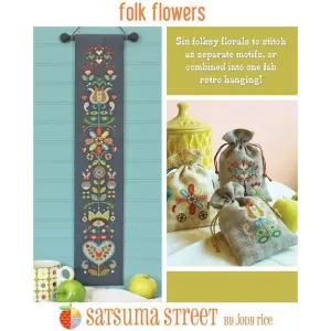 Satsuma Street | Folk Flowers Pattern