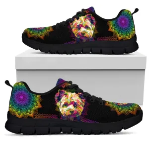 Shih Tzu Sneaker, Shih Tzu Dog Colorful Mandala Sneakers, Shih Tzu Shoes