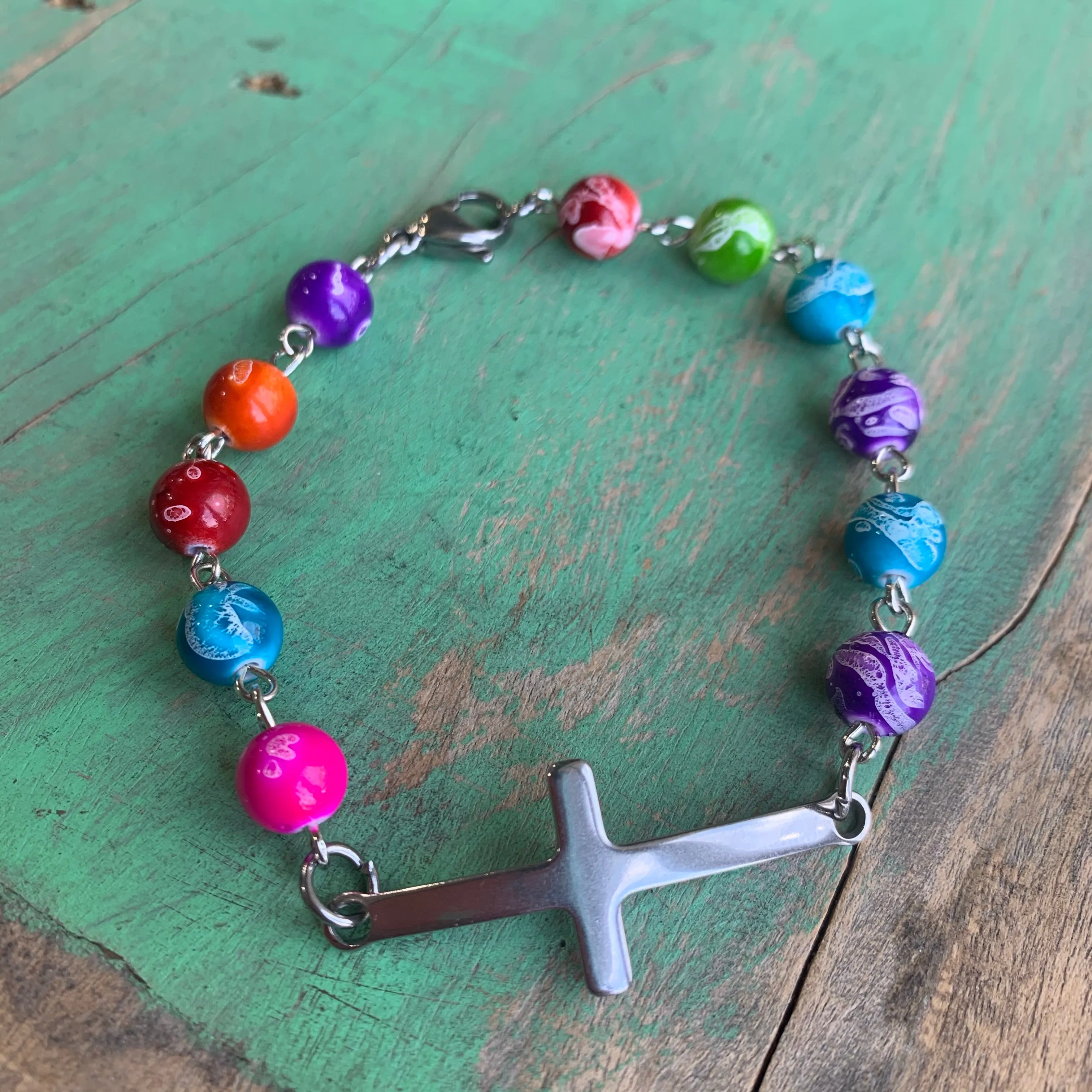 Sideways Cross Bracelets