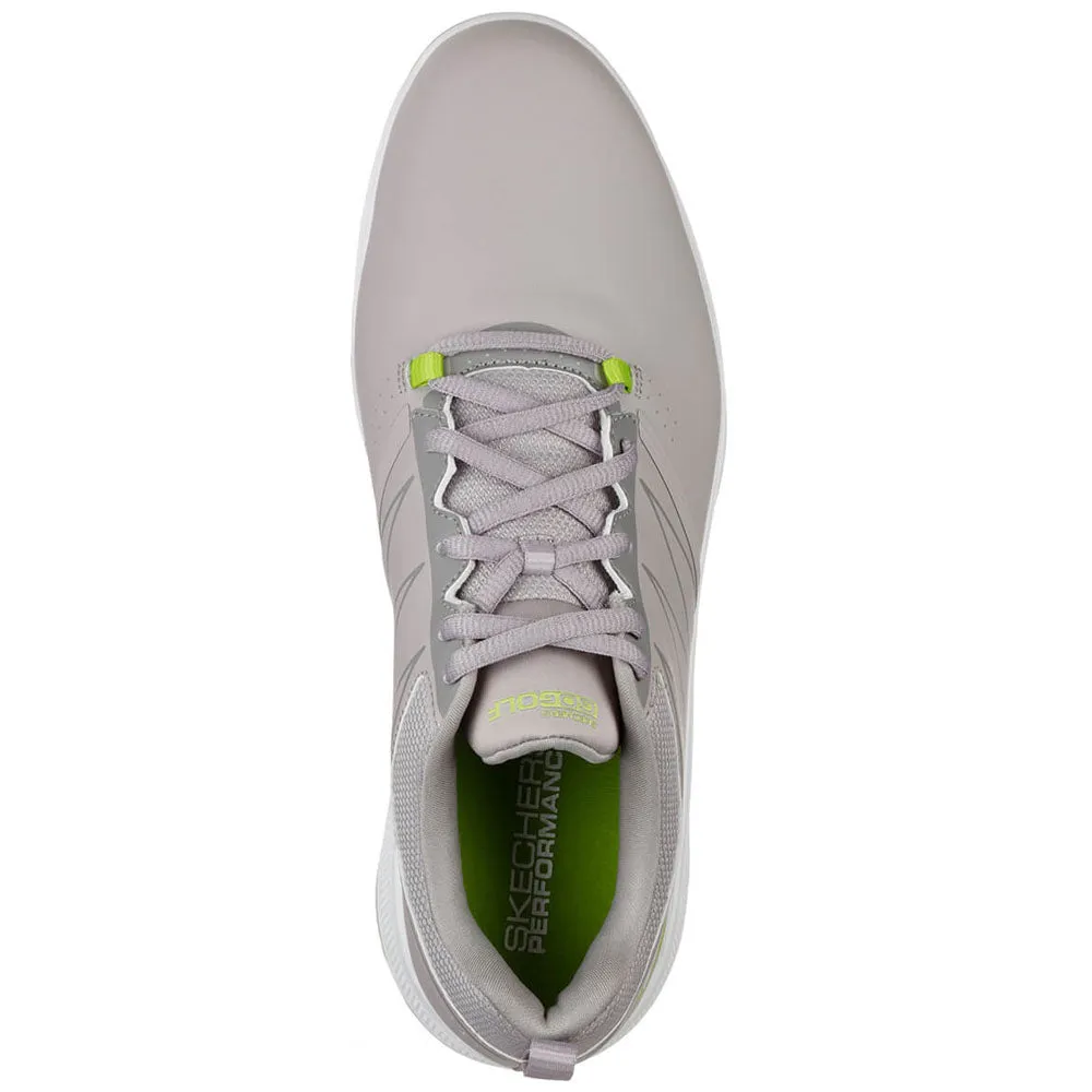 Skechers Go Golf Torque Spiked Waterproof Shoes - Grey/Lime