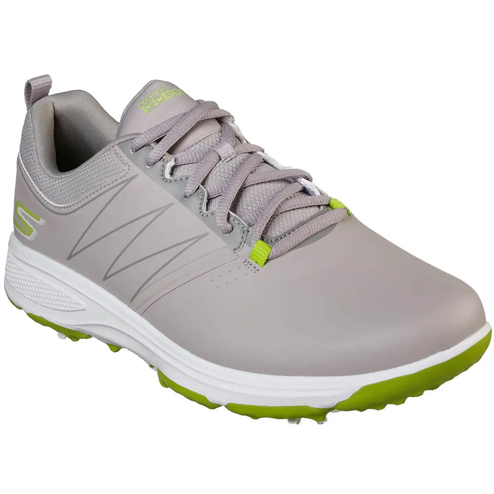 Skechers Go Golf Torque Spiked Waterproof Shoes - Grey/Lime