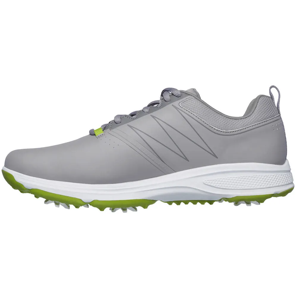 Skechers Go Golf Torque Spiked Waterproof Shoes - Grey/Lime