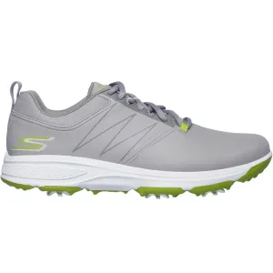 Skechers Go Golf Torque Spiked Waterproof Shoes - Grey/Lime