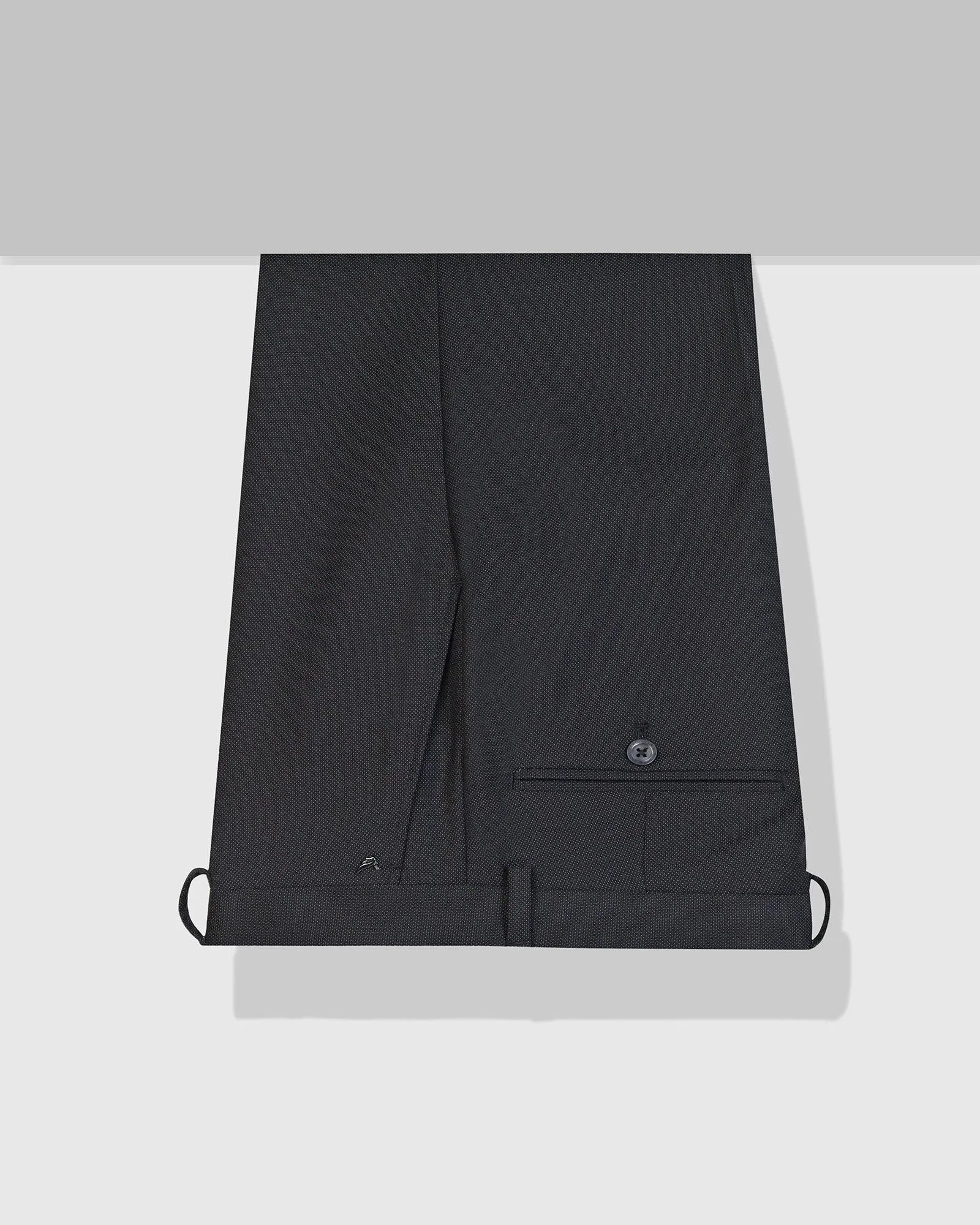 Slim Comfort B-95 Formal Black Textured Trouser - Iron