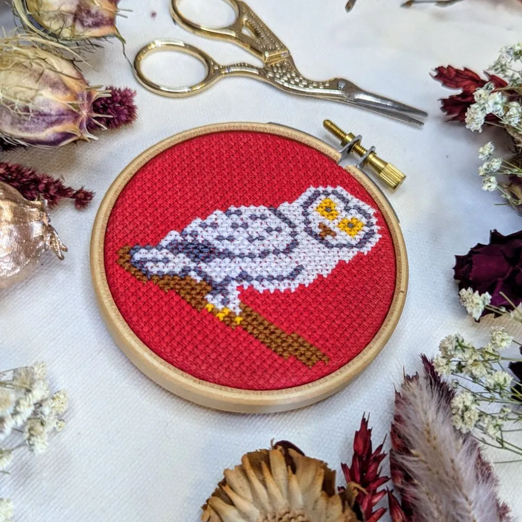 Snowy Owl Cross Stitch Kit