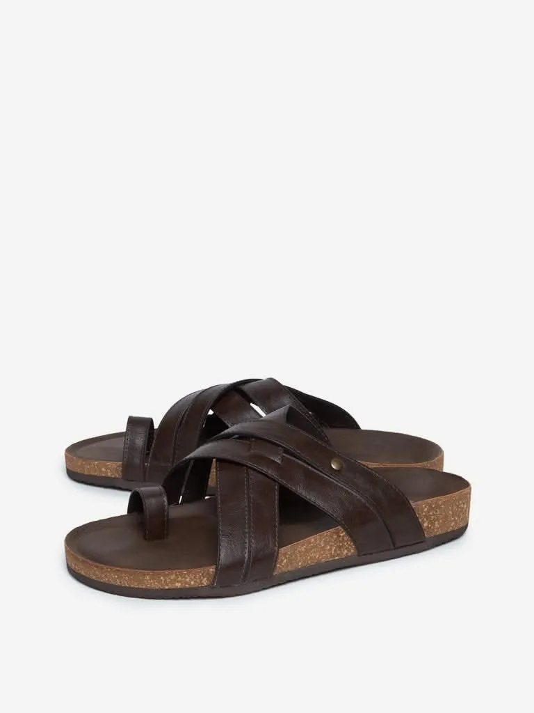 SOLEPLAY Brown Multiple Strap Sandals