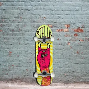 Stella Bottle Opener Hell Horns 32" Longboard Skateboard