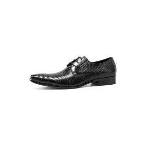 SuaveLuxe Exotic Retro Lace-up Wingtip Oxford Shoes