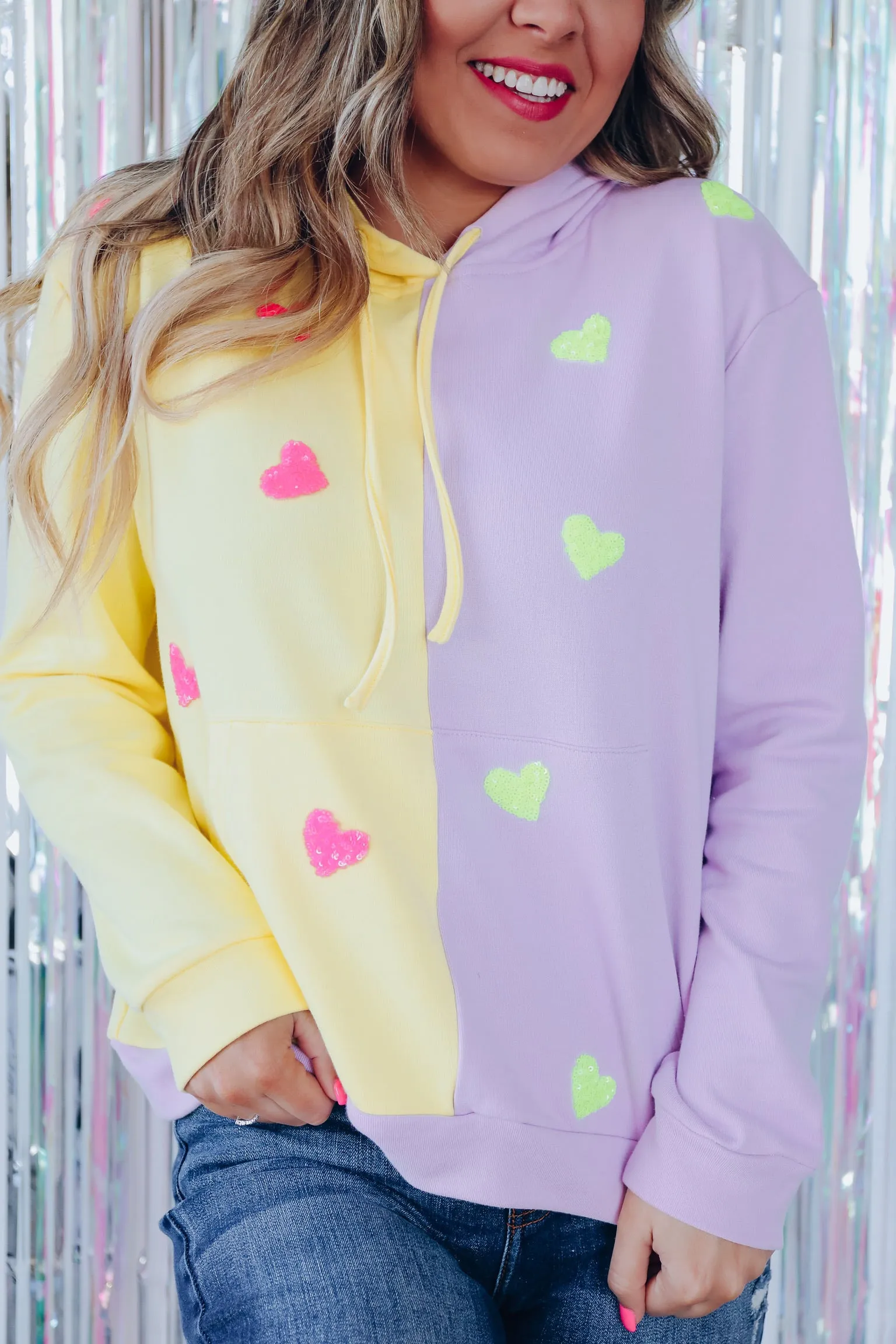 Sunshine In Your Heart Patch Pullover Hoodie